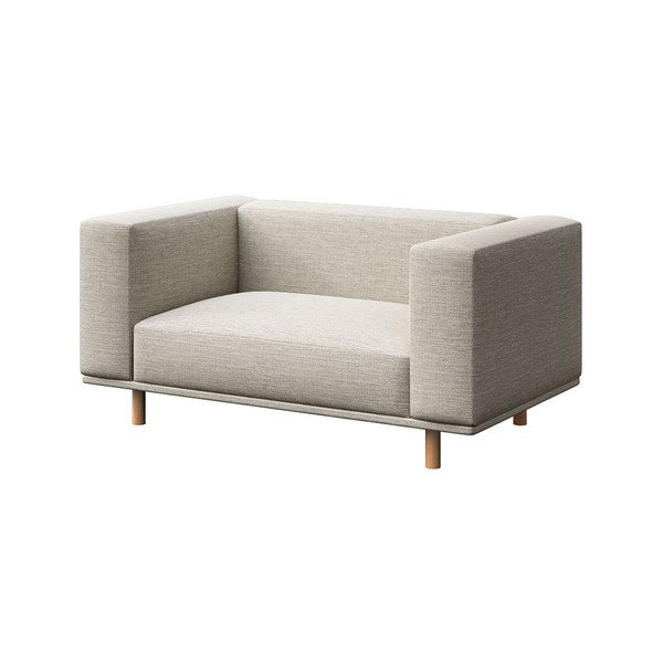 Poltrona relax grigio chiaro Kukumo - Ame Yens