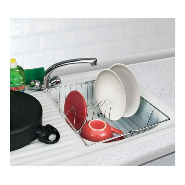 Scolapiatti in argento lucido Dresda - Metaltex-image-2