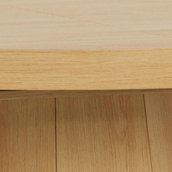 Tavolo da pranzo rotondo con piano effetto rovere allungabile con estensione ø 120 cm Atmore – Actona-image-3