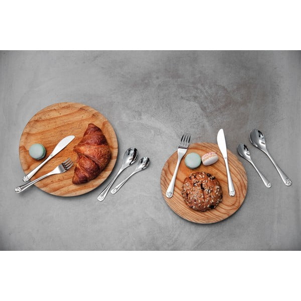 Posate per bambini in acciaio inox argento 4 pezzi Water life - Zilverstad-image-1