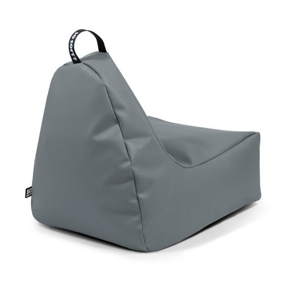 Puof a sacco arancione con rivestimento in finta pelle Chill XL – So Soft?-image-3