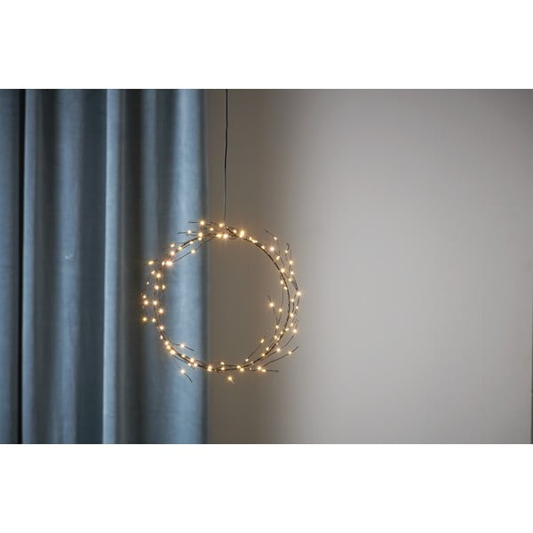 Decorazione luminosa nera con motivo natalizio ø 24 cm Nike - Star Trading-image-1