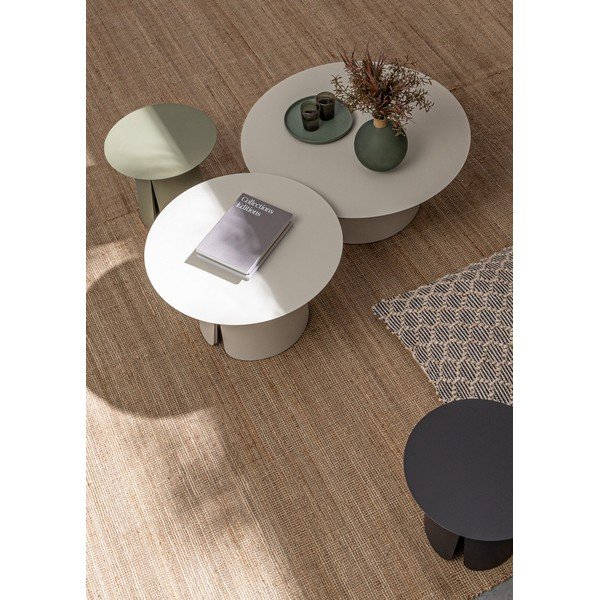 Tavolino da giardino rotondo in alluminio ø 45 cm Bryan – Bizzotto-image-1