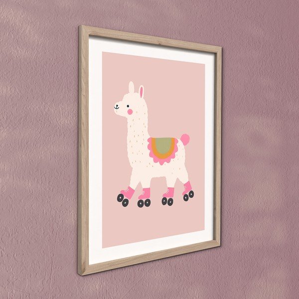 Quadro da bambini 30x40 cm Roller Llama – Styler-image-3