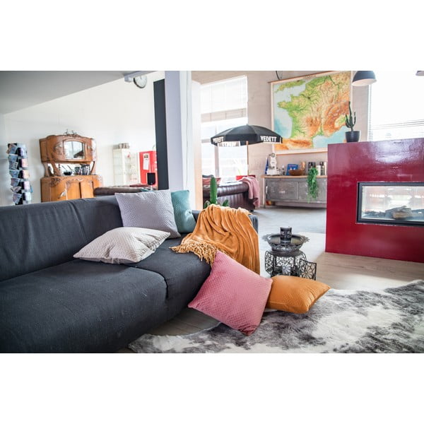 Coperta in micropile rosa , 130 x 170 cm - Tiseco Home Studio-image-2