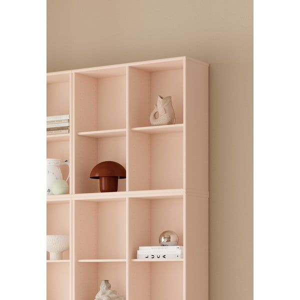 Libreria rosa chiaro da appendere 140x140x27 cm Mistral – Hammel Furniture-image-1