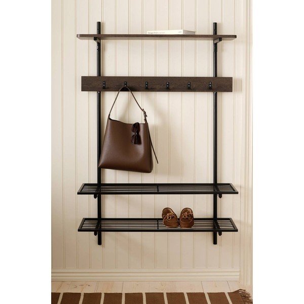 Set di mobili da ingresso marrone in metallo 100x150x25 cm Gilda – Ellos Home-image-1
