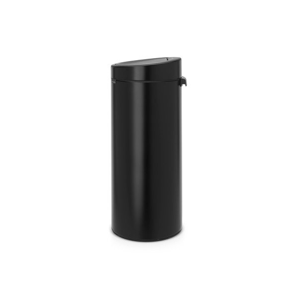 Cestino per la spazzatura nero opaco in acciaio touch 30 l Touch Bin – Brabantia-image-2