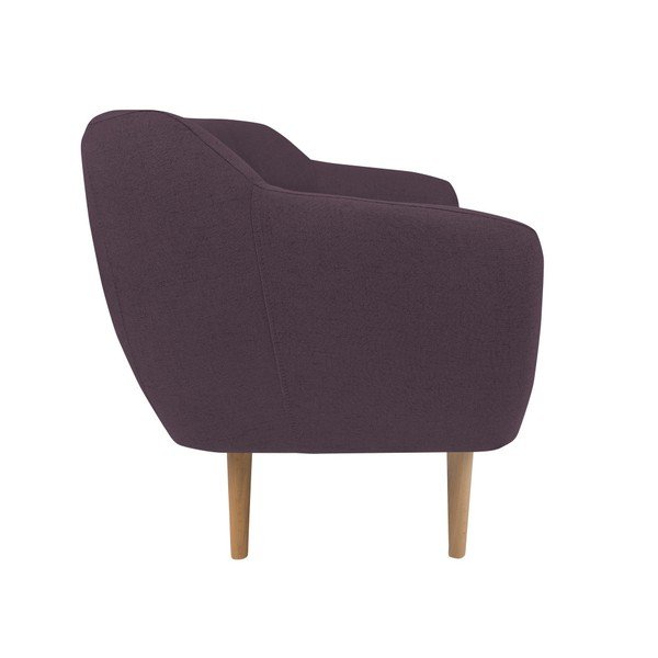 Divano a due posti viola con gambe chiare Sicile - Mazzini Sofas-image-2