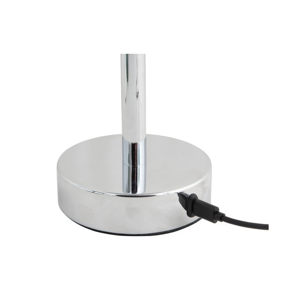 Lampada da tavolo a LED in argento con paralume in metallo (altezza 24,5 cm) James - Leitmotiv-image-3