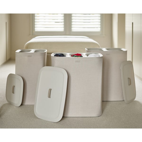 Portabiancheria in tessuto 30+30+30 l Tota Trio - Joseph Joseph-image-4