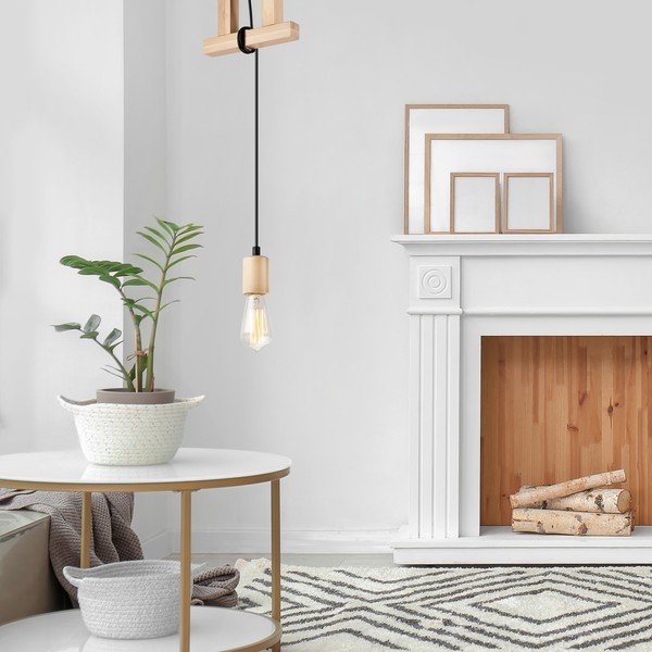 Lampadario di colore naturale Leon – LAMKUR-image-2