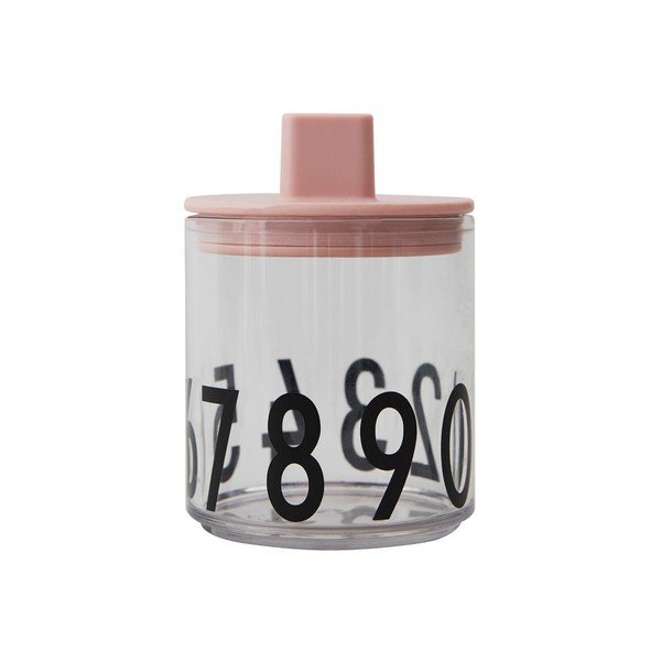 Coperchio rosa per tazza per bambini, ø 7 cm - Design Letters-image-3
