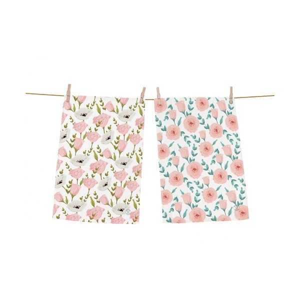 Set di 2 asciugamani in cotone, 50 x 70 cm Soft Roses - Butter Kings