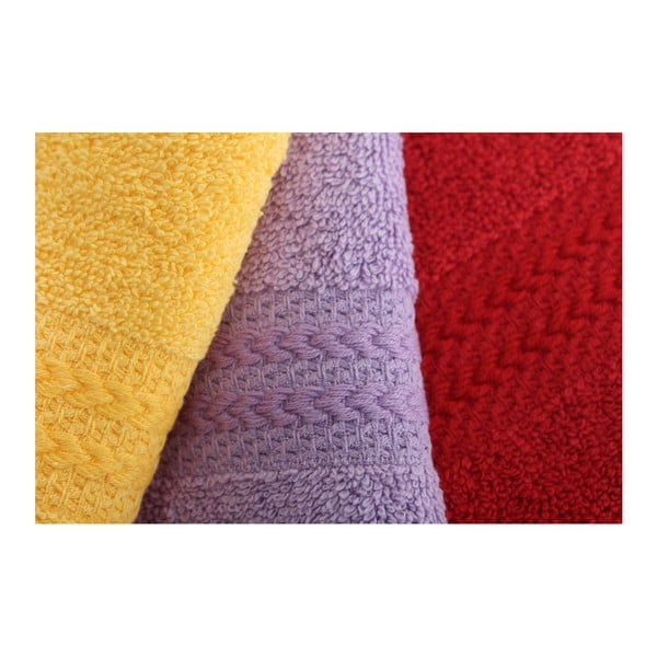 Set di 10 asciugamani, 30 x 50 cm Rainbow - Foutastic-image-3