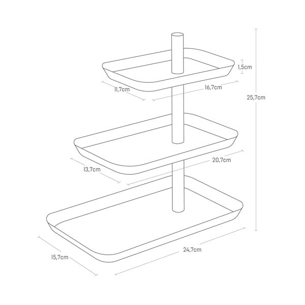 Portagioie in metallo Rin - YAMAZAKI-image-4