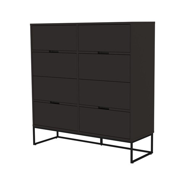 Cassettiera nera , 118 x 127 cm Lipp - Tenzo-image-1