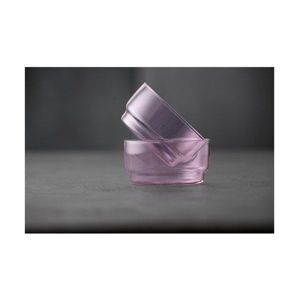 Ciotoline in set rosa in vetro 2 pz 500 ml Torino – Lyngby Glas-image-3