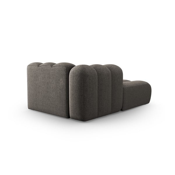Chaise longue componibile in grigio scuro (con penisola a sinistra) Lupine – Micadoni Home-image-3