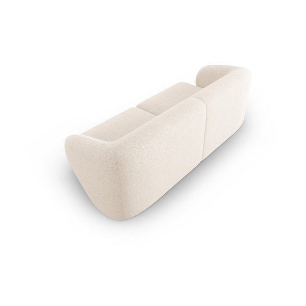 Divano beige con rivestimento in ciniglia 188 cm Paolo – Milo Casa-image-3