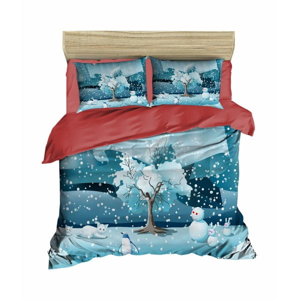 Biancheria da letto natalizia per letto matrimoniale con lenzuolo Fabio, 200 x 220 cm - Mijolnir