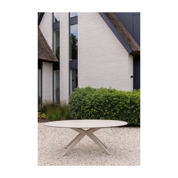 Tavolo da pranzo da giardino in alluminio 100x220 cm Elk - Exotan-image-1