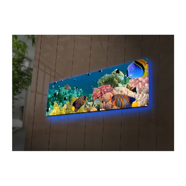 Quadro illuminato Mare, 90 x 30 cm - Wallity