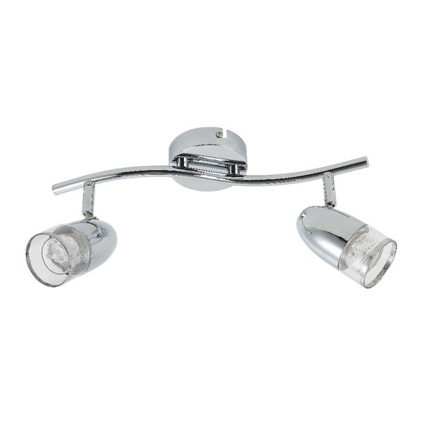 Lampada da soffitto in argento per 2 lampadine con luce LED Perls Pearls - SULION