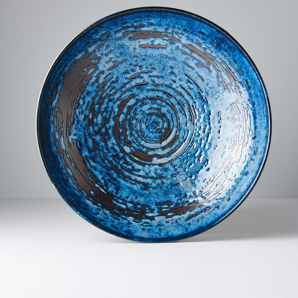 Ciotola da portata in ceramica blu Swirl, ø 28 cm Copper - MIJ-image-4