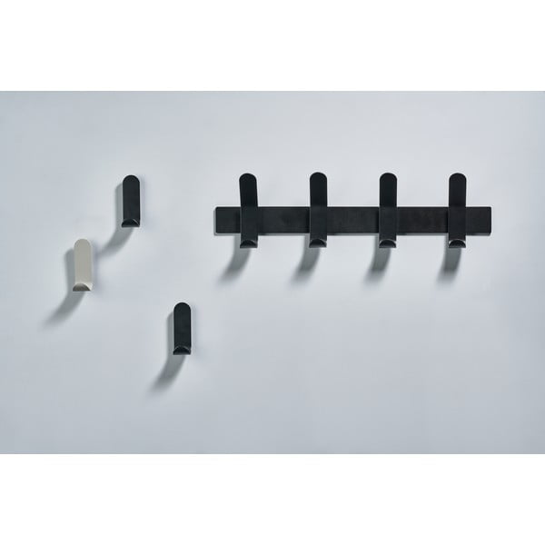 Appendiabiti da parete in metallo nero A-Rack - Zone-image-4