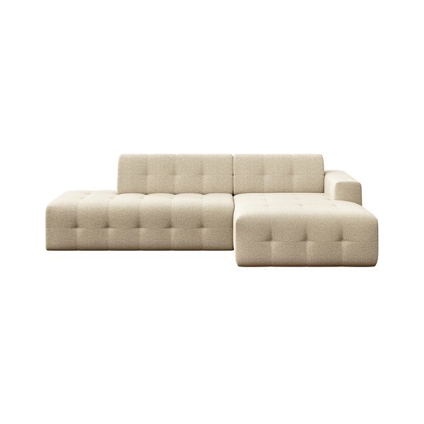 Divano angolare beige (con penisola a destra e chaise lounge) Tuil – Rodier