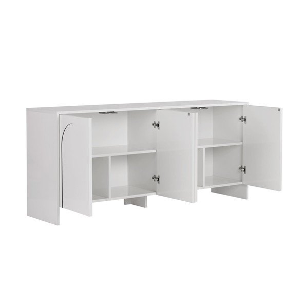 Credenza bianca 180x80x45 cm Arlen  – Kalune Design-image-4