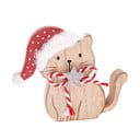Statuetta natalizia in legno (altezza totale 10 cm) Cat – Dakls