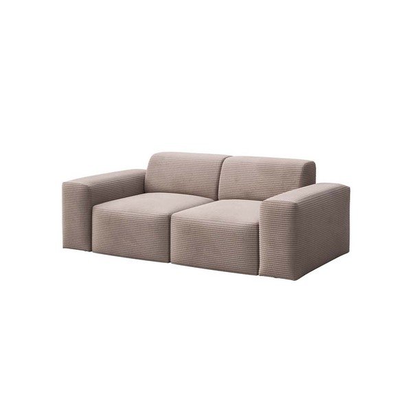 Divano in velluto a coste beige 205 cm Fluvio - MESONICA-image-2