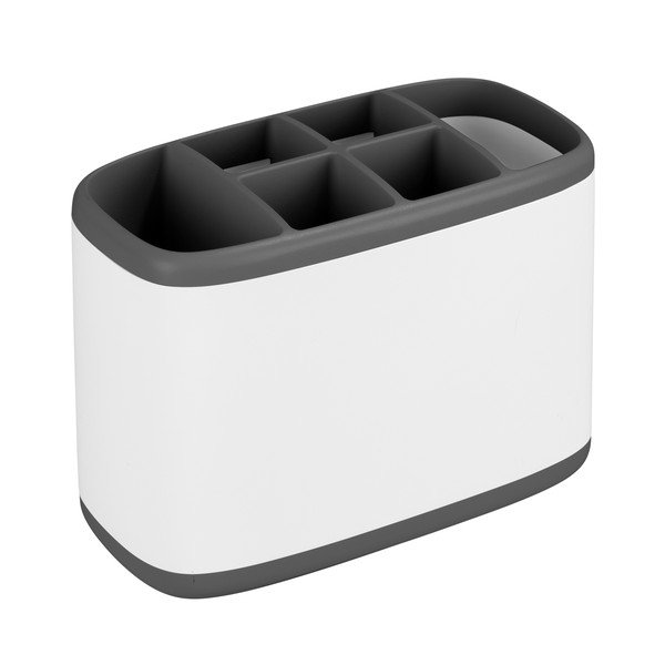 Organizer da bagno in plastica bianca per cosmetici Tarbes - Wenko-image-2