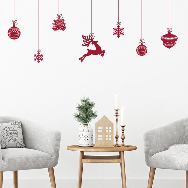 Sada 8 vánočních samolepek Ambiance Scandinavian Christmas-image-2