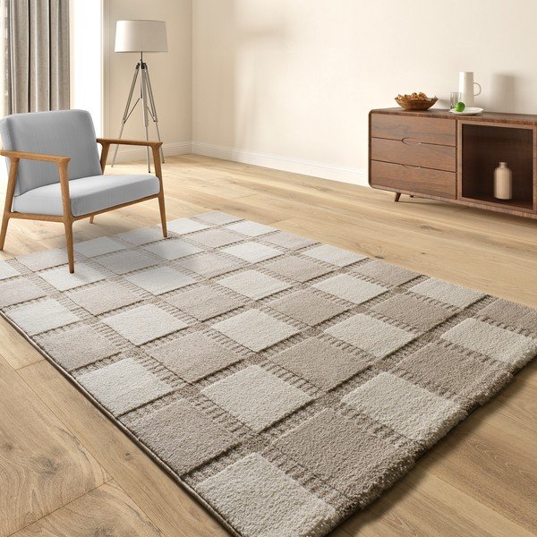 Tappeto beige/color crema 80x150 cm Candela – Universal-image-1