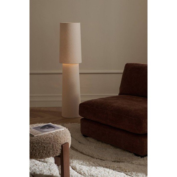 Lampada da terra color crema in bouclé (altezza totale 119 cm) Philo – Ellos Home-image-1