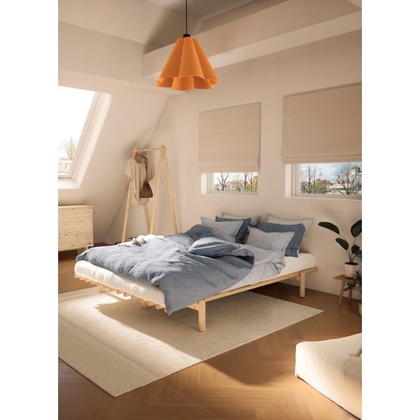 Letto matrimoniale in legno di pino con griglia 140x200 cm Pace - Karup Design-image-1