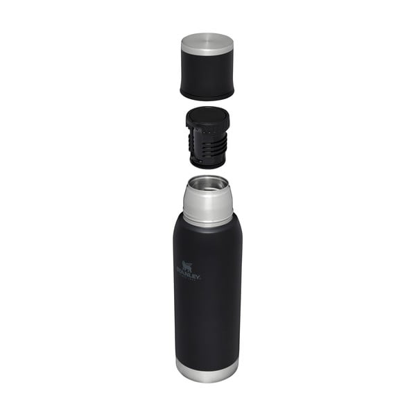 Borraccia termica nera in acciaio inox 1 l Adventure To-Go Black – Stanley-image-3