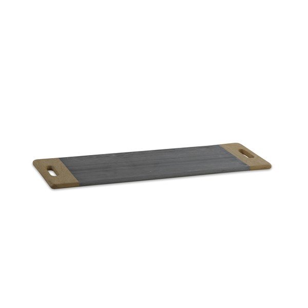 Tavola da portata in marmo grigio e legno di mango, lunghezza 59,5 cm Bwari - Nkuku