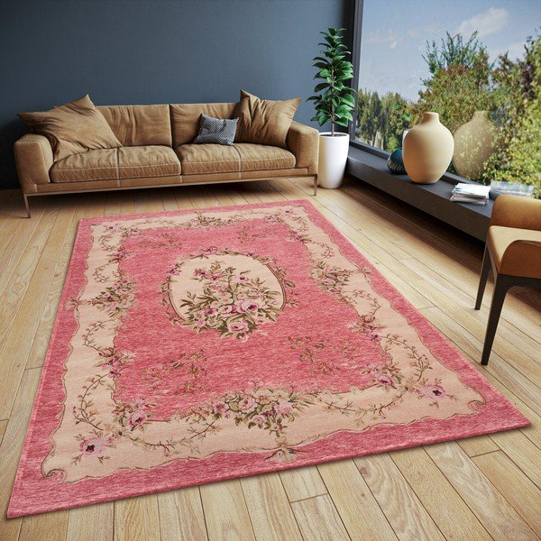 Tappeto rosa 150x220 cm Asmaa - Hanse Home-image-1