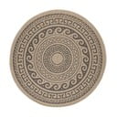 Tappeto rotondo per esterni nero e beige ø 120 cm Comilla - Ayyildiz Carpets