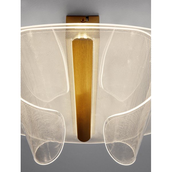 Plafoniera LED dorata in alluminio con intensità regolabile 55x45 cm Valentin – Nova Luce-image-4
