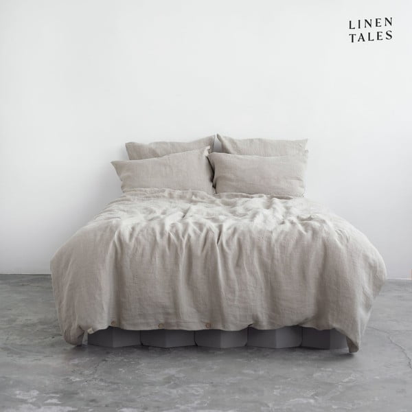 Lino crema biancheria da letto singola estesa 165x220 cm Natural - Linen Tales