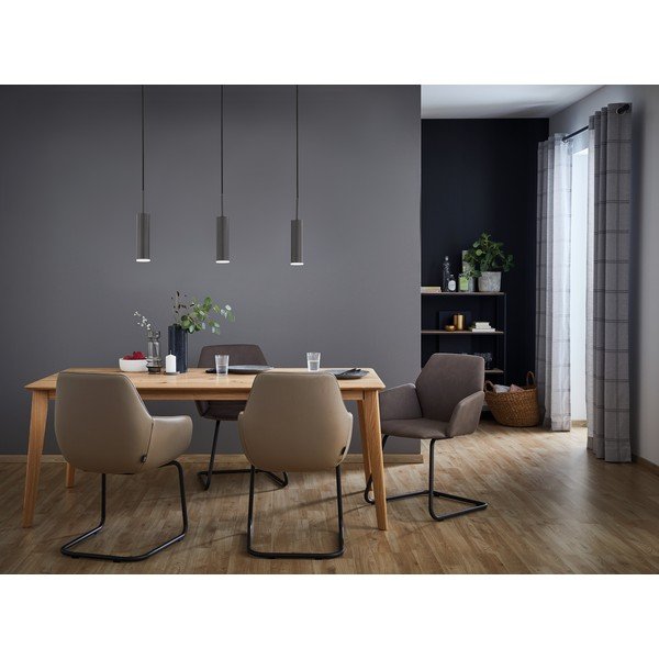 Lampadario a LED nero dimmerabile Stina - Fischer & Honsel-image-1