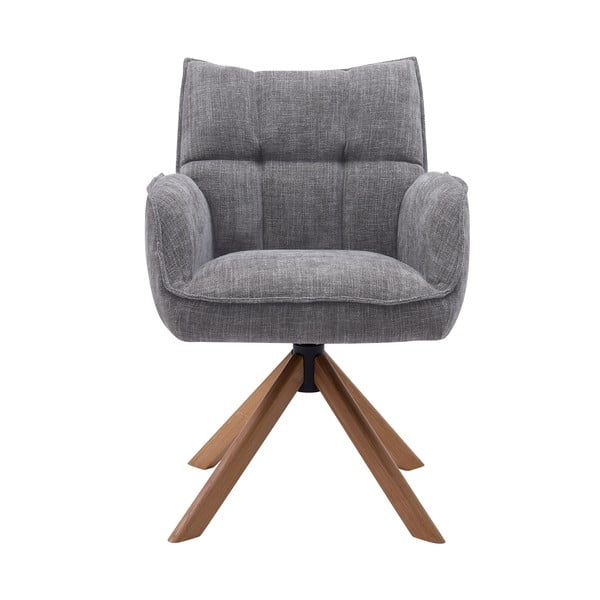 Set di sedie da pranzo grigia in imbottito 2 pz Marilla – Unique Furniture-image-3