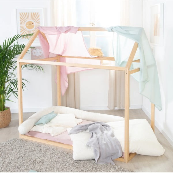 Letto per bambini in colore naturale 70x140 cm Montessori - Roba-image-4