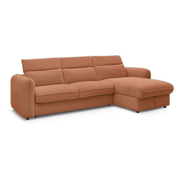 Divano angolare arancione allungabile (con composizione variabile) Achille – Bobochic Paris-image-4