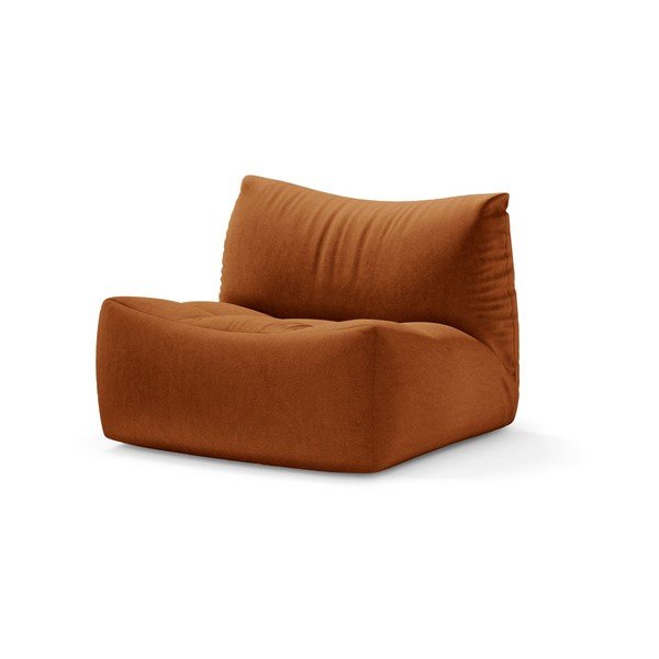 Cuscino da seduta arancione con rivestimento in velluto Tove – Micadoni 